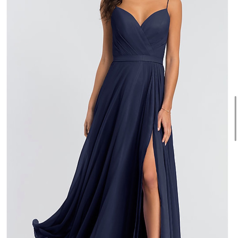 Kleinfeld Sweetheart Long Navy Dress NWT